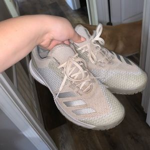 Adidas tennis shoes, size 9.